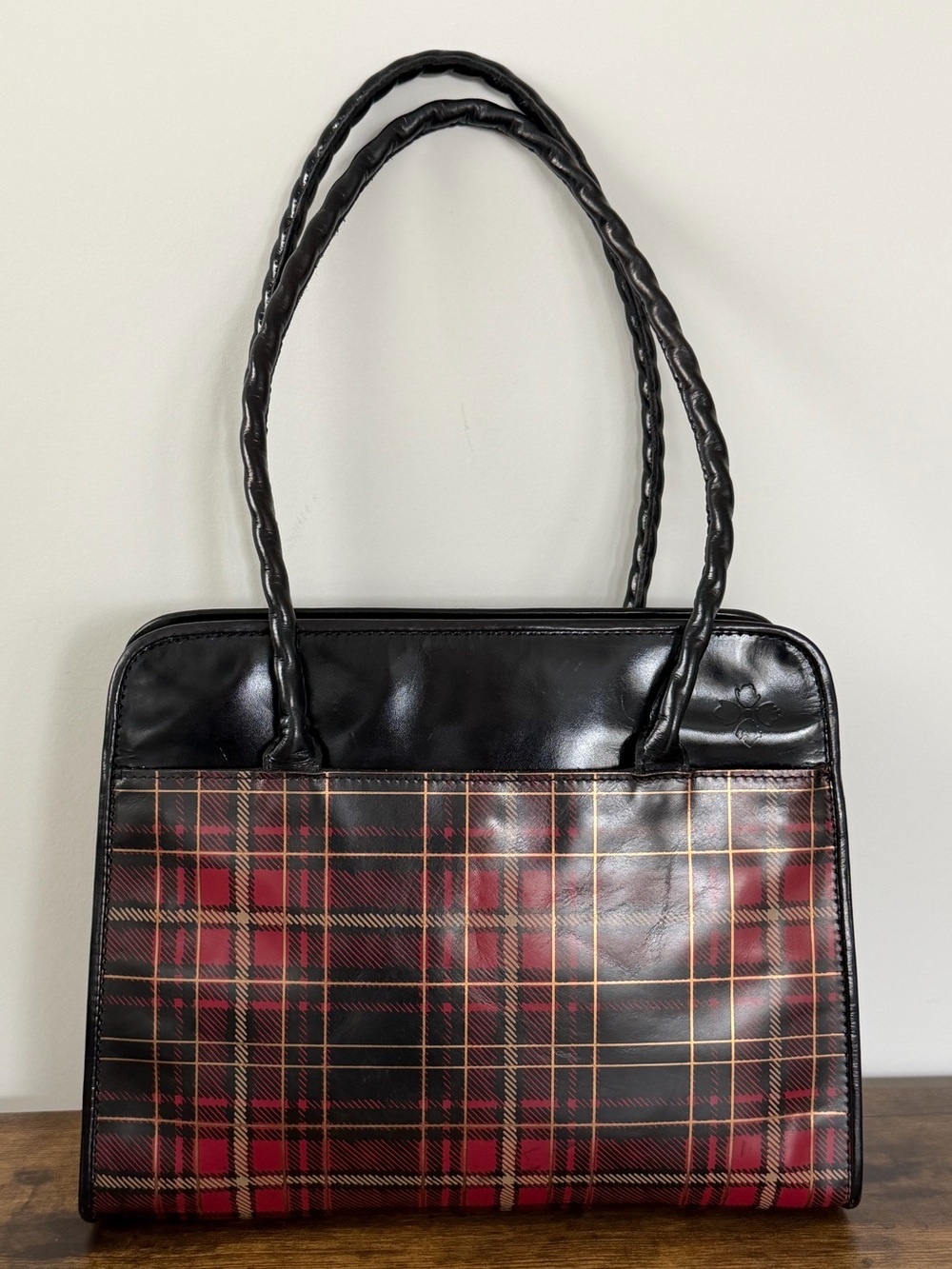 Patricia Nash Calvi Satchel Tartan Plaid Leather Holiday 2020 Handbag